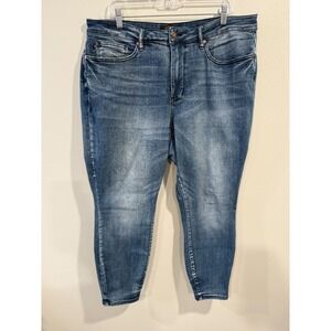 Judy Blue Skinny Jeans Women's Size 18W Blue Denim Medium Wash 5 Pocket Stretch